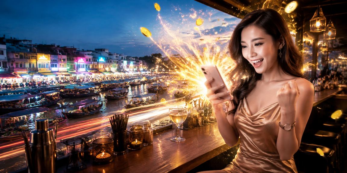 Người dùng tại Cần Thơ trải nghiệm casino di động dưới ánh đèn neon về đêm
