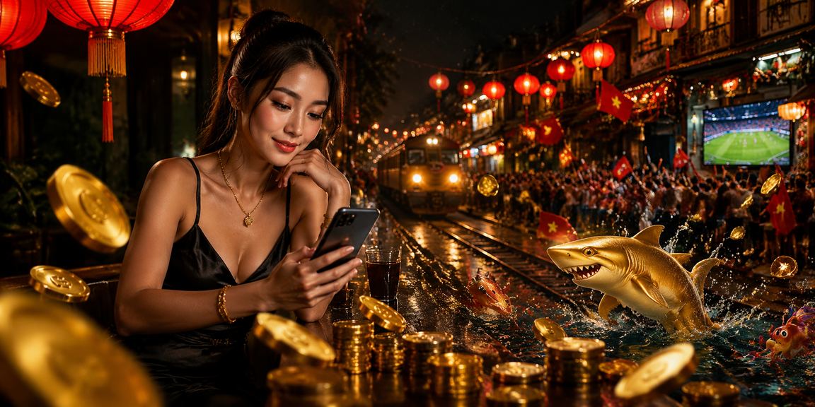 Người dùng tại Hà Nội chơi bắn cá tại chợ đêm sôi động với ánh đèn rực rỡ